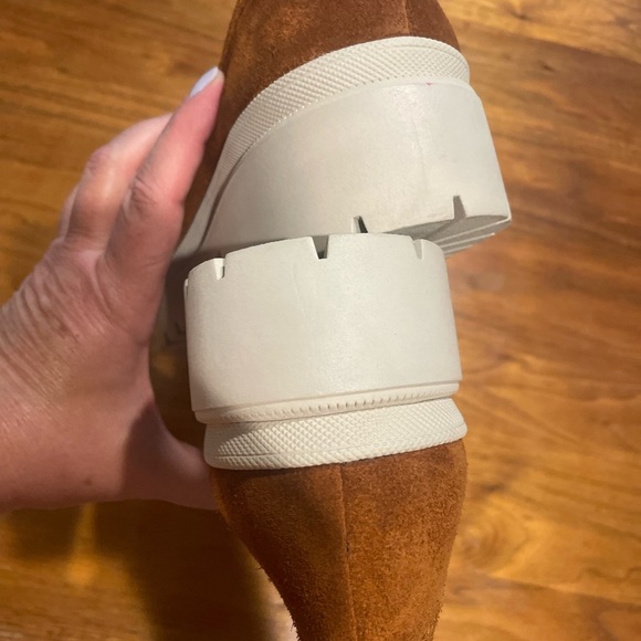 Women’s Rust Brown Suede Loafers by Patina - Picture 2 of 8